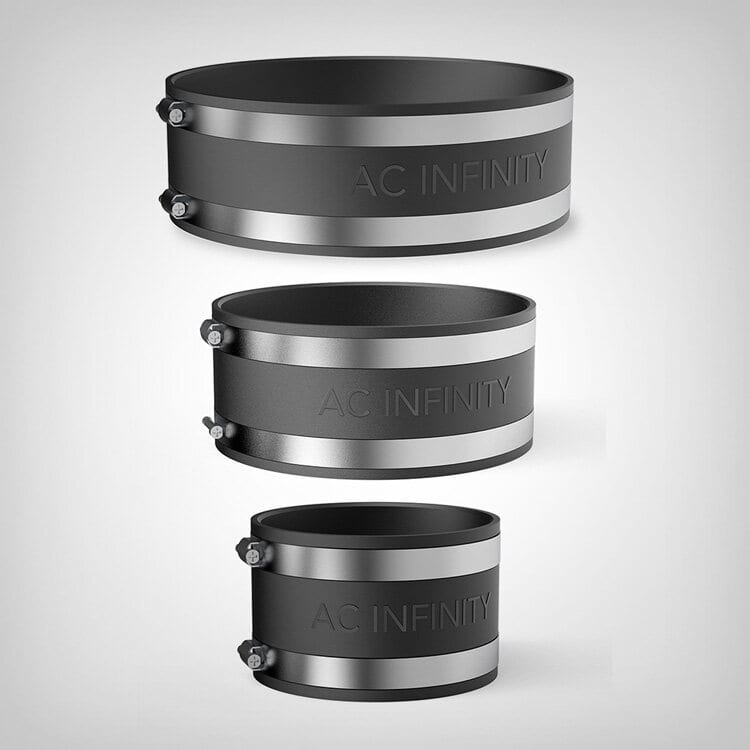 AC Infinity Geräuschreduzierende Rohrverbinder-Klemme, 100-200mm