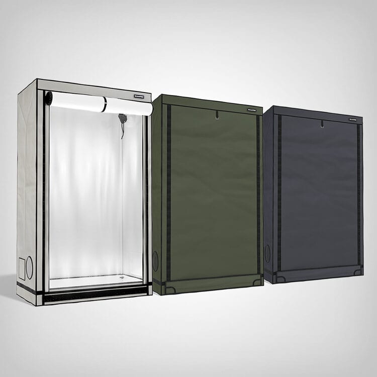 GrowPRO 4.0 Growbox XS-E, 120x60x200cm, Beige, Chive oder Ebony