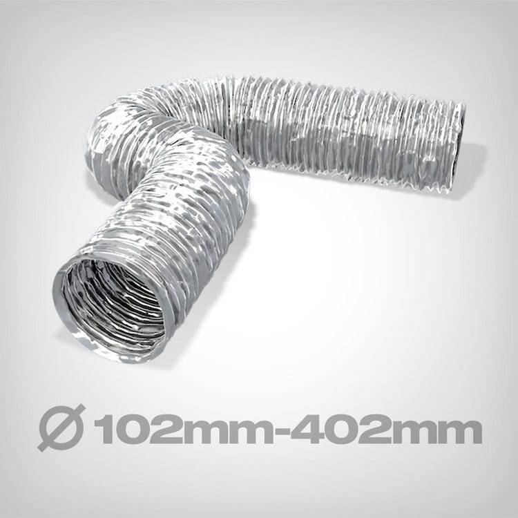 Luftschlauch Aluflexrohr, 3 oder 10 Meter, ø 102-405mm