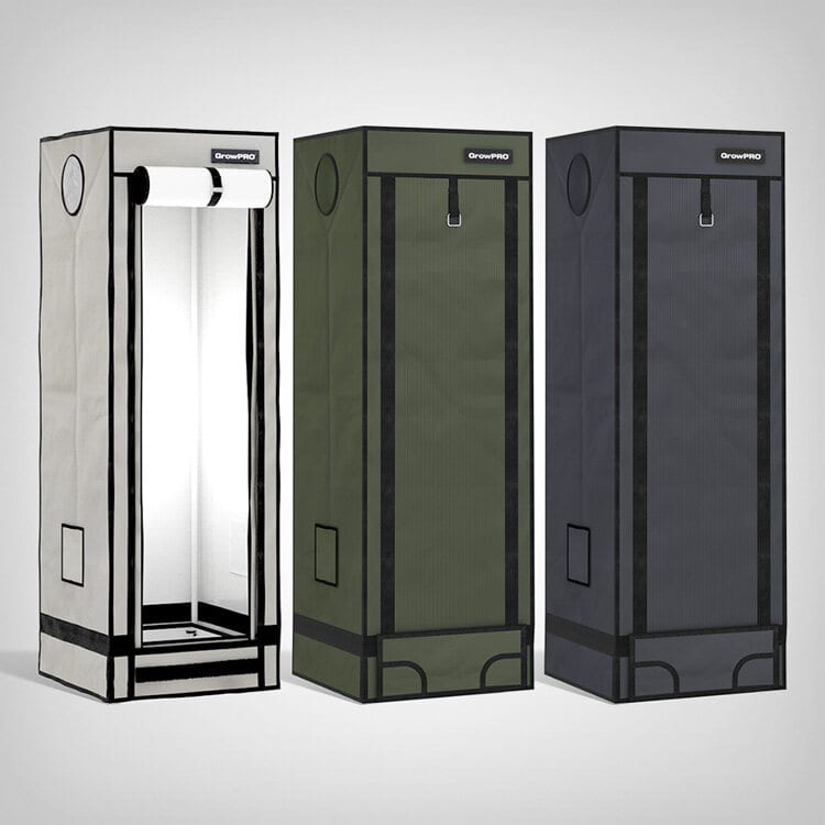 GrowPRO 4.0 Growbox XXS, 40x40x120cm, Beige, Chive oder Ebony