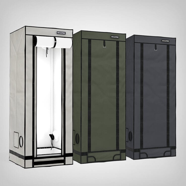 GrowPRO 4.0 Growbox XS, 60x60x160cm Beige, Chive oder Ebony